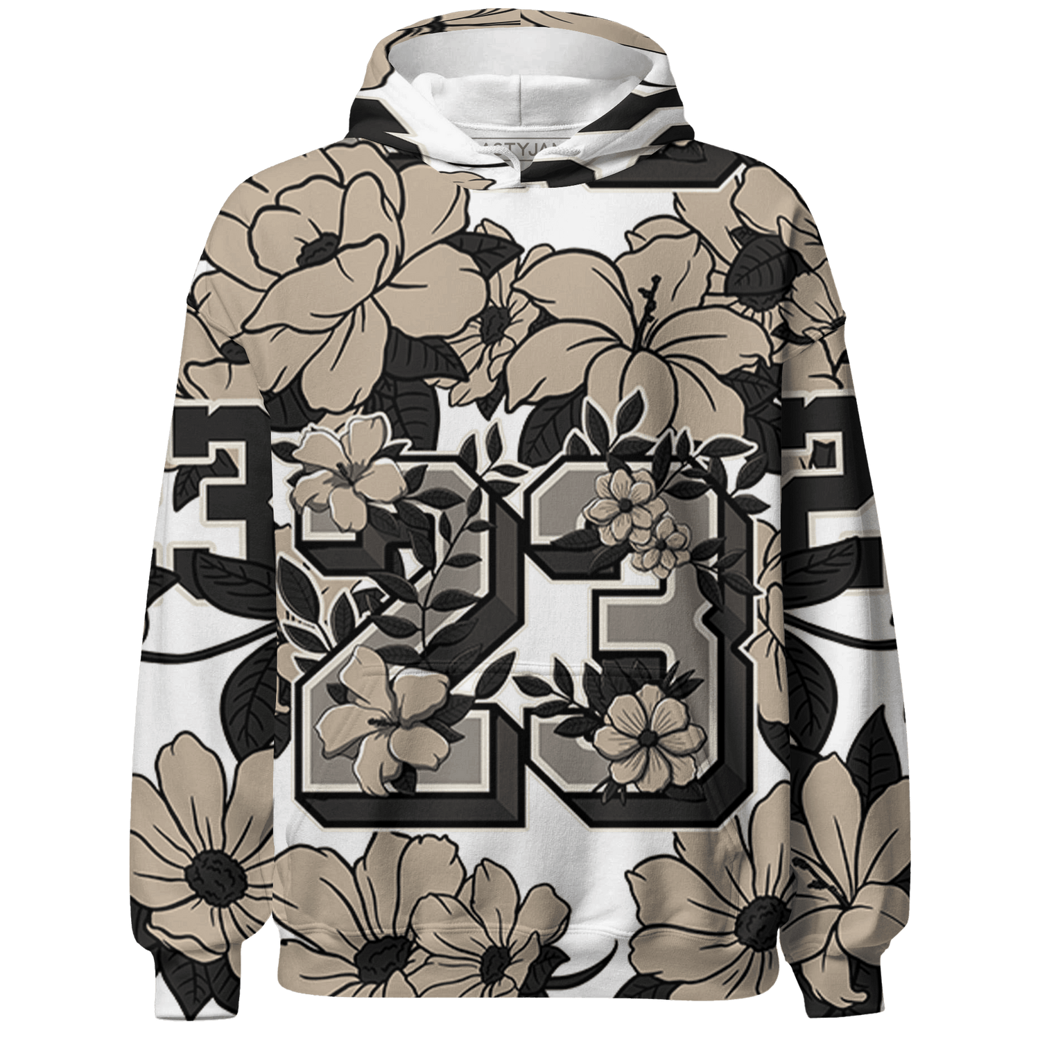Latte 1s Sweatshirt Match 23 Floral 3D All-Over Print - NastyJamz