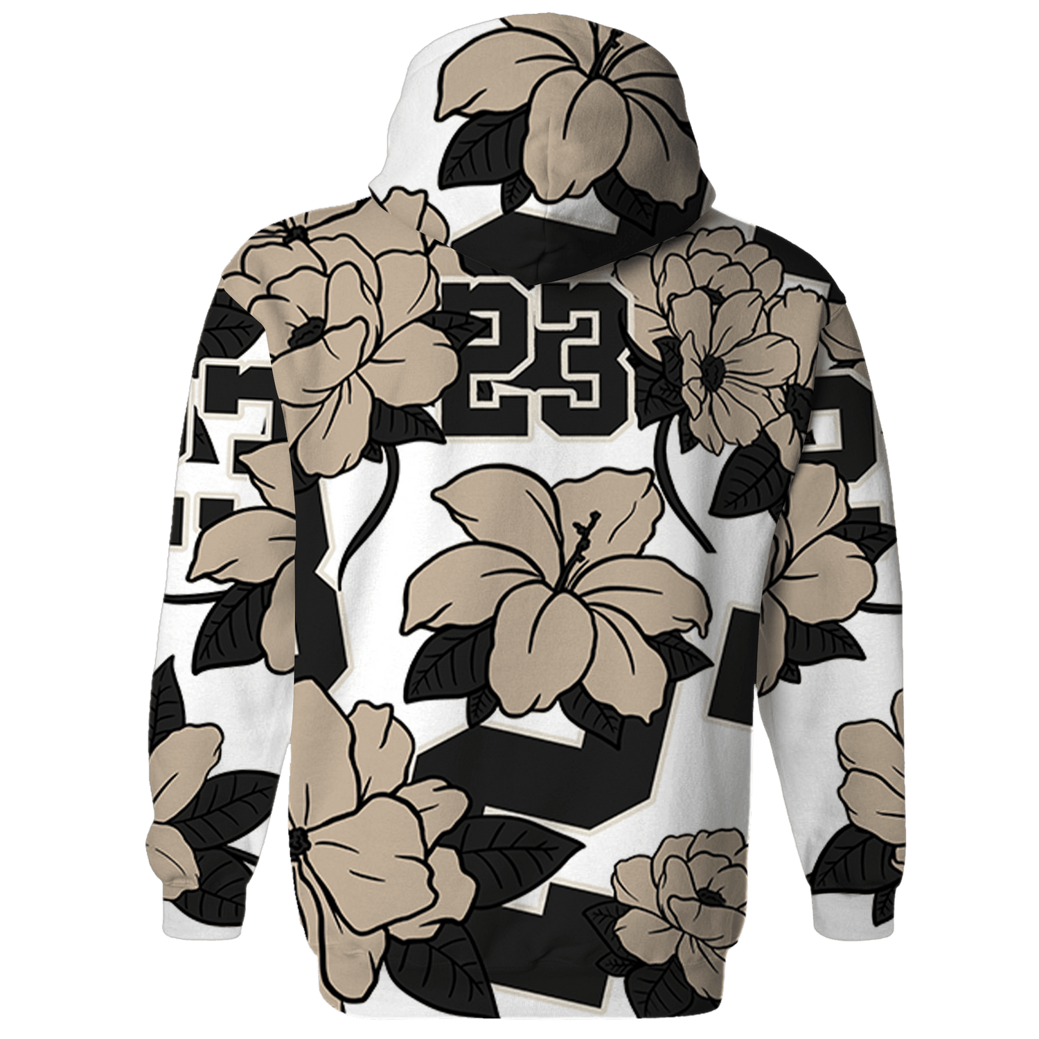 Latte 1s Sweatshirt Match 23 Floral 3D All-Over Print - NastyJamz