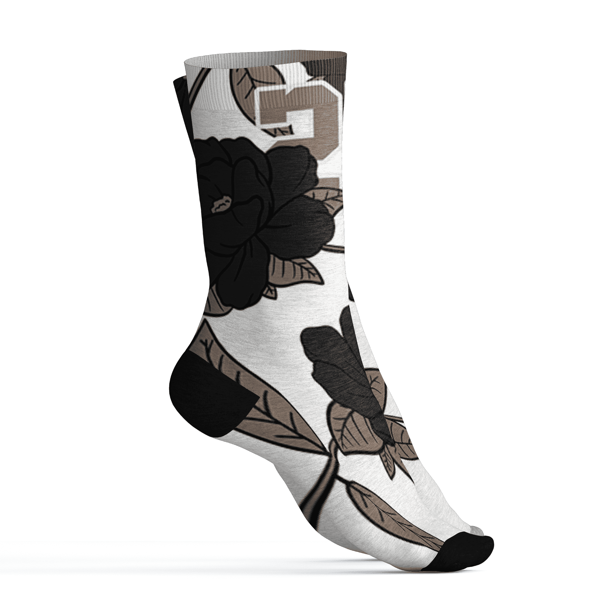 Low-Mocha-1s-Socks-Match-23-Floral-3D-Flower