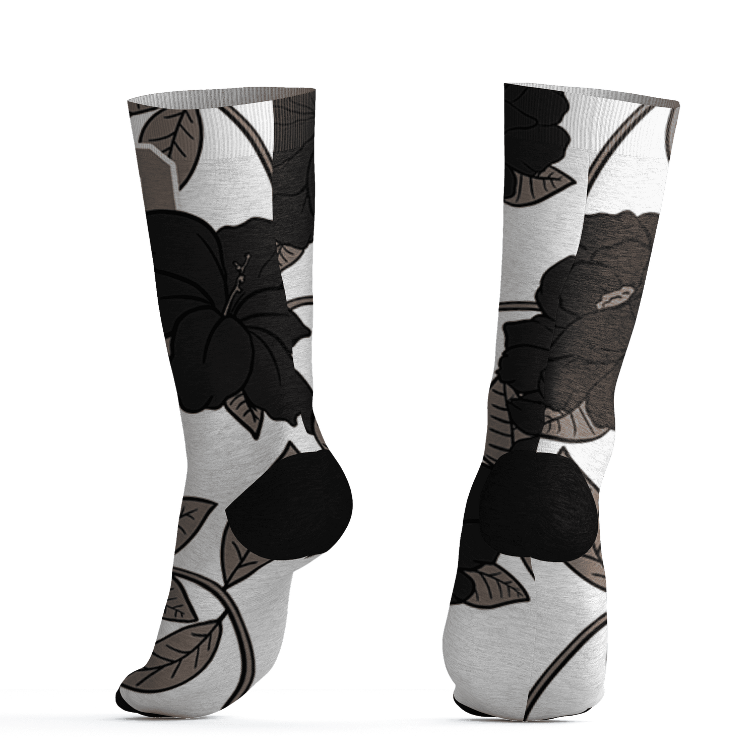 Low-Mocha-1s-Socks-Match-23-Floral-3D-Flower