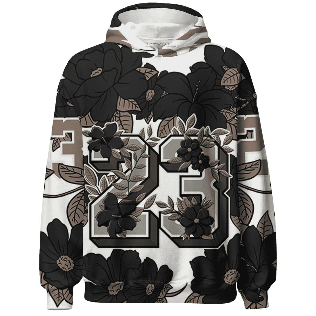 Low-Mocha-1s-Hoodie-Match-23-Floral-3D-Flower