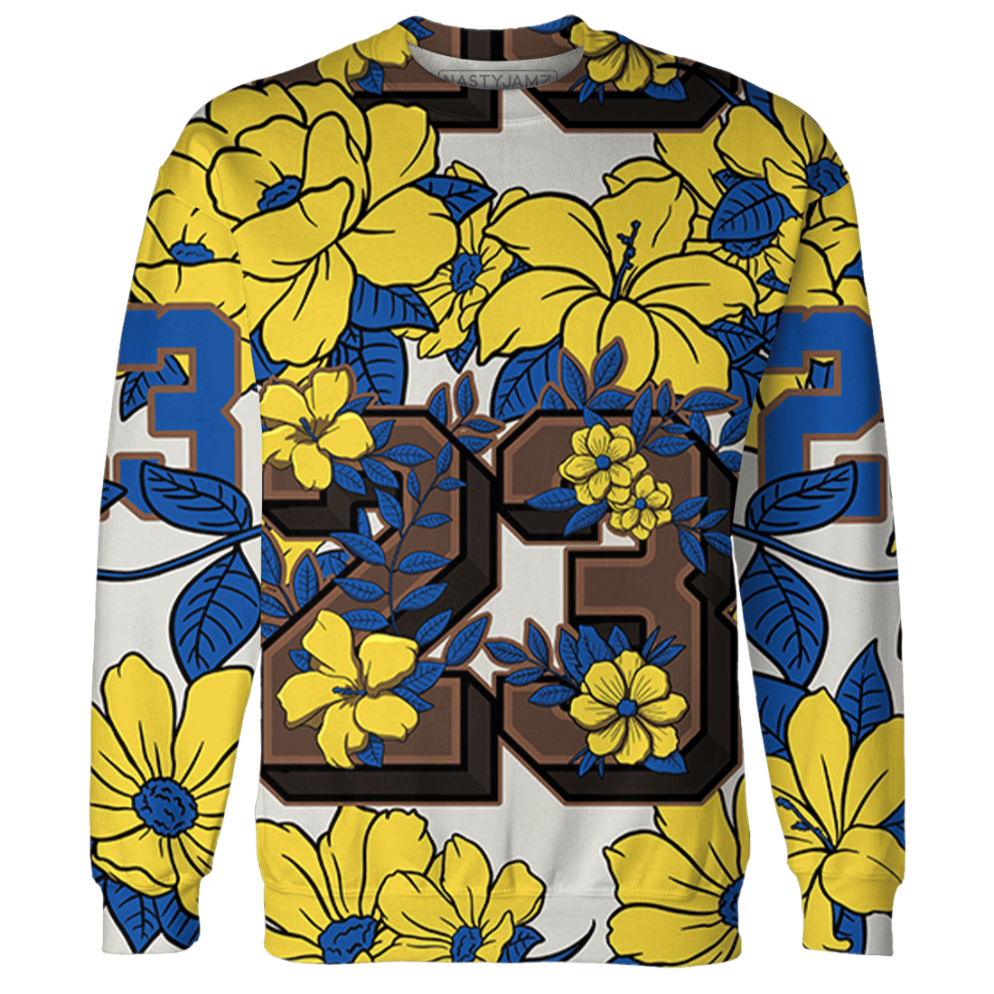 Low OG Canary TVSC 1s Sweatshirt Match 23 Floral 3D All-Over Print Flower - NastyJamz