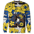 Low OG Canary TVSC 1s Sweatshirt Match 23 Floral 3D All-Over Print Flower - NastyJamz