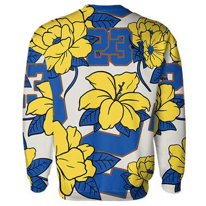 Low OG Canary TVSC 1s Sweatshirt Match 23 Floral 3D All-Over Print Flower - NastyJamz
