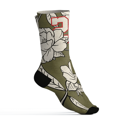 Medium-Olive-1s-Socks-Match-23-Floral-3D-Flower