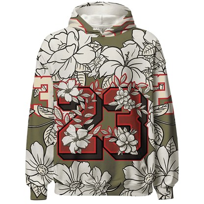 Medium-Olive-1s-Hoodie-Match-23-Floral-3D-Flower