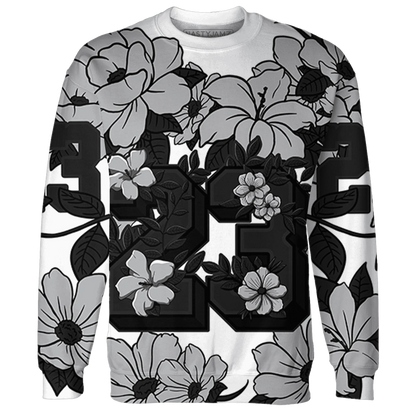 Wolf-Grey-1s-Sweatshirt-Match-23-Floral-3D-Flower