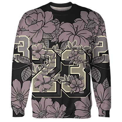 Black-Violet-Ore-3s-Sweatshirt-Match-23-Floral-3D-Flower