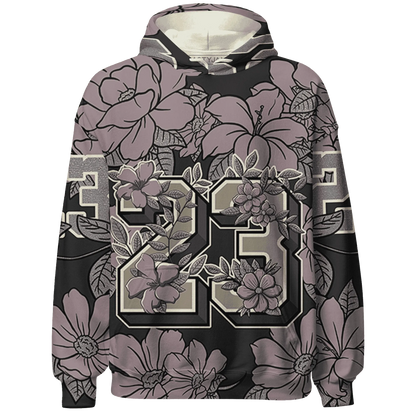 Black-Violet-Ore-3s-Hoodie-Match-23-Floral-3D-Flower