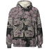Black-Violet-Ore-3s-Hoodie-Match-23-Floral-3D-Flower