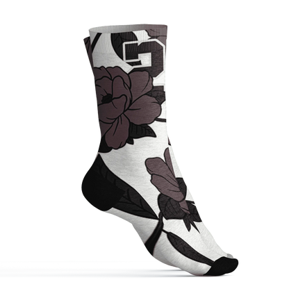 Burgundy-Crush-3s-Socks-Match-23-Floral-3D-Flower