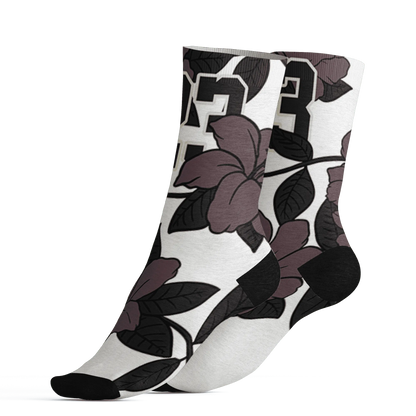Burgundy-Crush-3s-Socks-Match-23-Floral-3D-Flower
