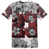 Cement-Grey-3s-T-Shirt-Match-23-Floral-3D-Flower