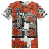 Georgia Peach 3s T Shirt Match 23 Floral 3D All-Over Print Flower - NastyJamz