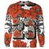 Georgia Peach 3s Hoodie Match 23 Floral 3D All-Over Print - NastyJamz