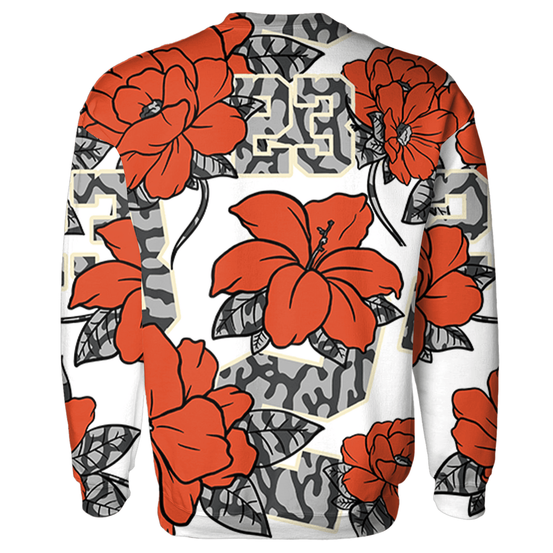 Georgia Peach 3s Hoodie Match 23 Floral 3D All-Over Print - NastyJamz