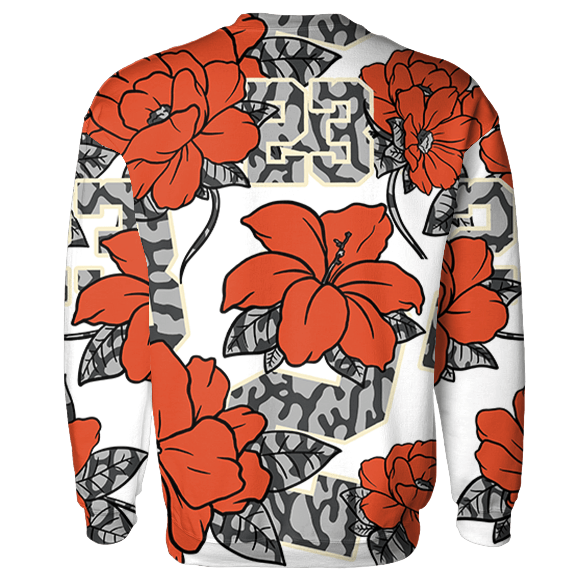 Georgia Peach 3s Hoodie Match 23 Floral 3D All-Over Print - NastyJamz