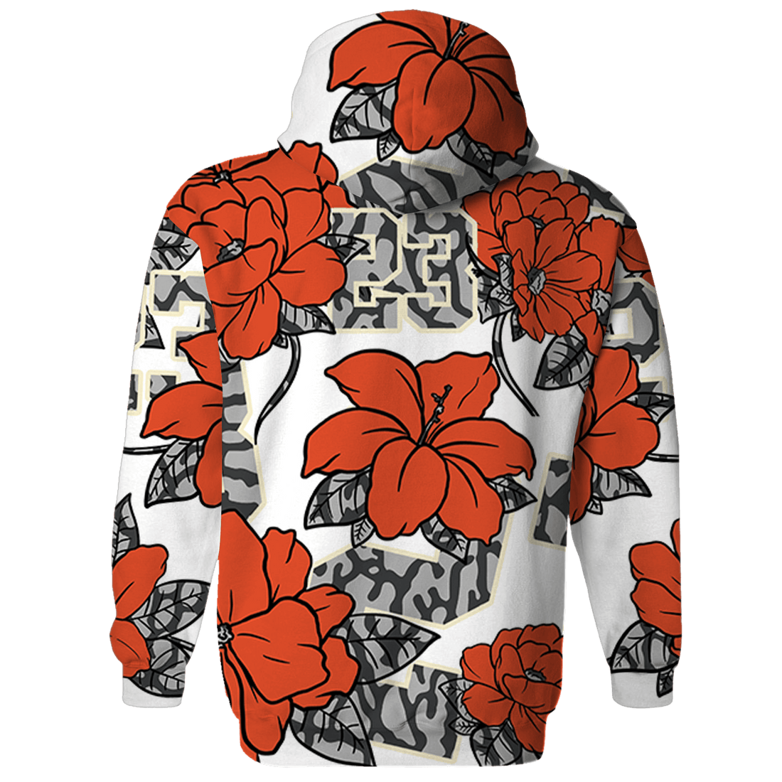 Georgia Peach 3s Sweatshirt Match 23 Floral 3D All-Over Print - NastyJamz