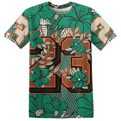 Nina CN Abney 3s T Shirt Match 23 Floral 3D All-Over Print Flower - NastyJamz