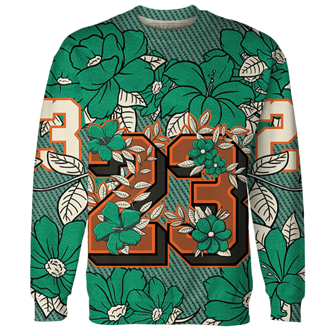 Nina CN Abney 3s Sweatshirt Match 23 Floral 3D All-Over Print Flower - NastyJamz