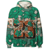 Nina CN Abney 3s Hoodie Match 23 Floral 3D All-Over Print Flower - NastyJamz