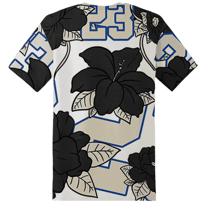 Quaiii 54 3s T Shirt Match 23 Floral 3D All-Over Print Flower - NastyJamz