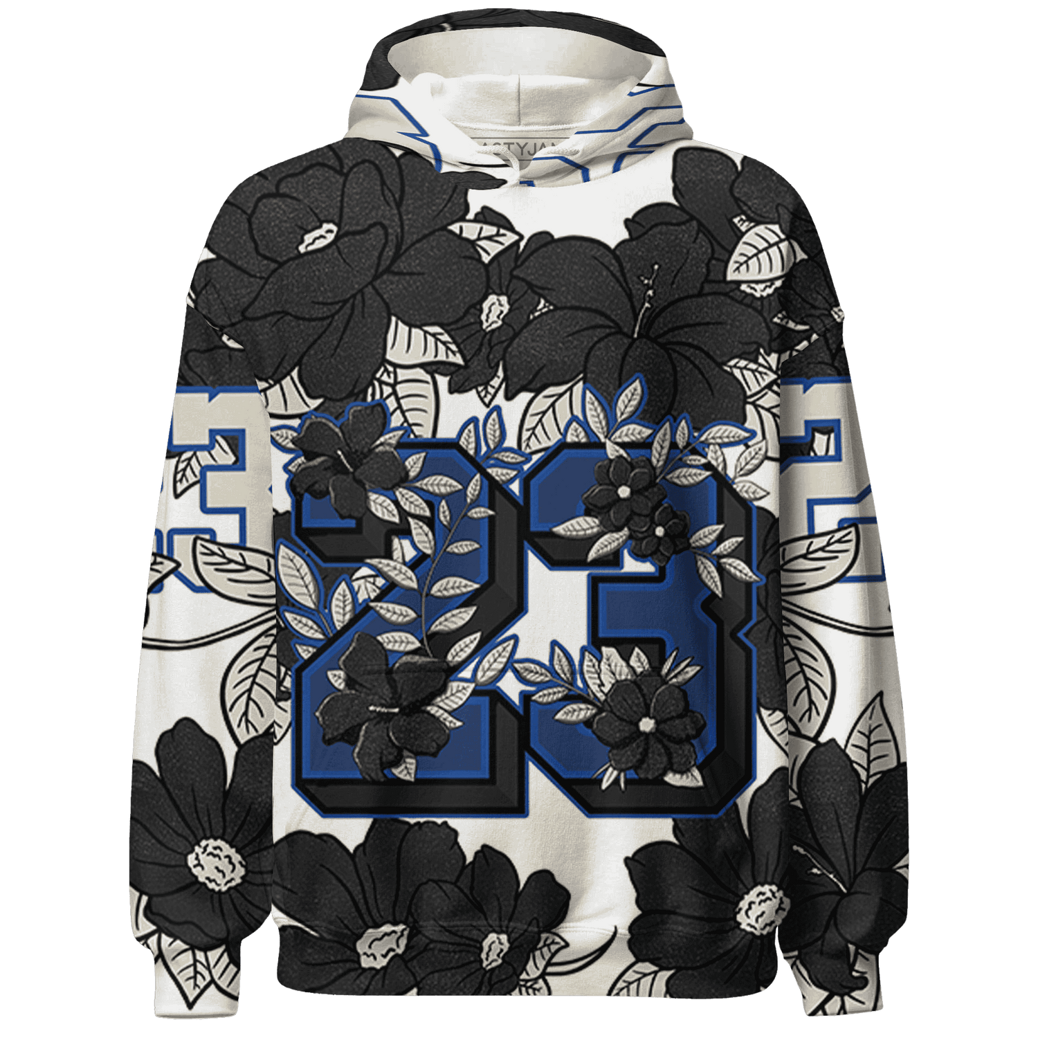 Quaiii 54 3s Hoodie Match 23 Floral 3D All-Over Print Flower - NastyJamz