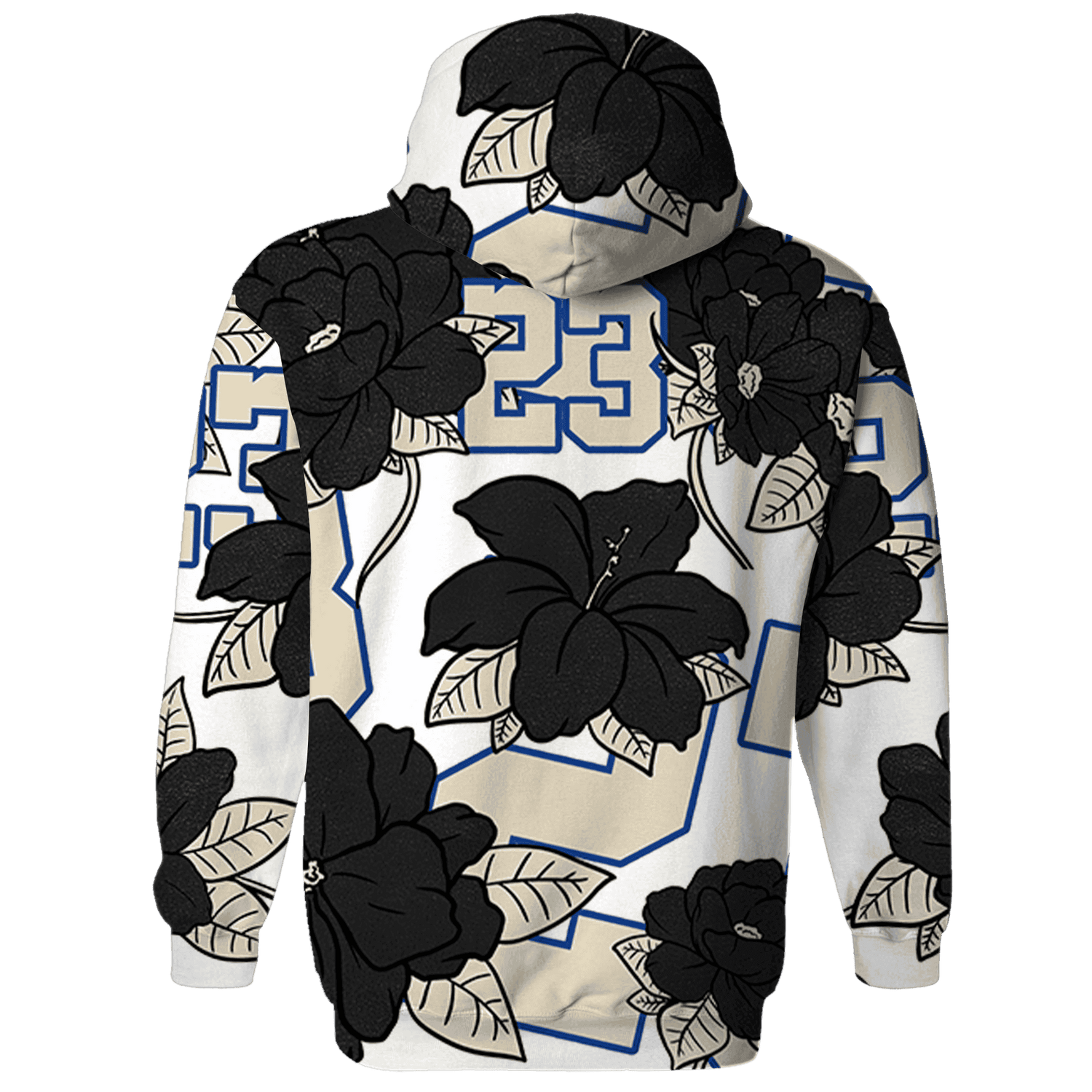 Quaiii 54 3s Hoodie Match 23 Floral 3D All-Over Print Flower - NastyJamz
