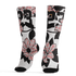 Red Stardust 3s Socks Match 23 Floral 3D All-Over Print Flower - NastyJamz