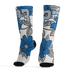 Industrial Blue 4s Socks Match 23 Floral 3D All-Over Print Flower - NastyJamz