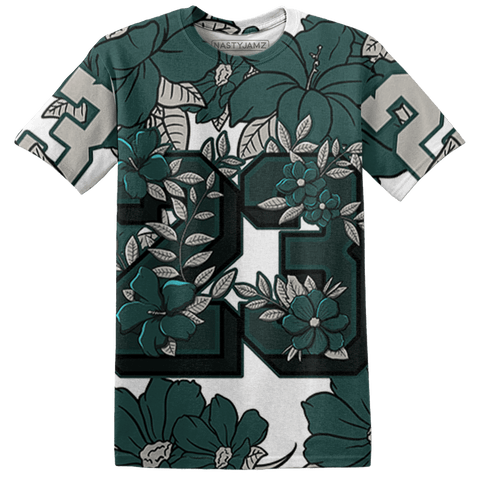 Oxidized-Green-4s-T-Shirt-Match-23-Floral-3D-Flower