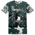 Oxidized Green 4s T Shirt Match 23 Floral 3D All-Over Print Flower - NastyJamz