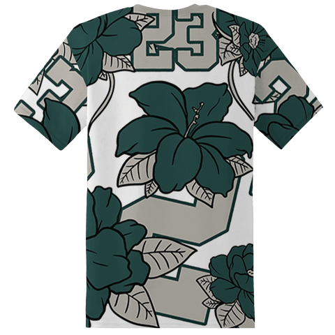 Oxidized-Green-4s-T-Shirt-Match-23-Floral-3D-Flower