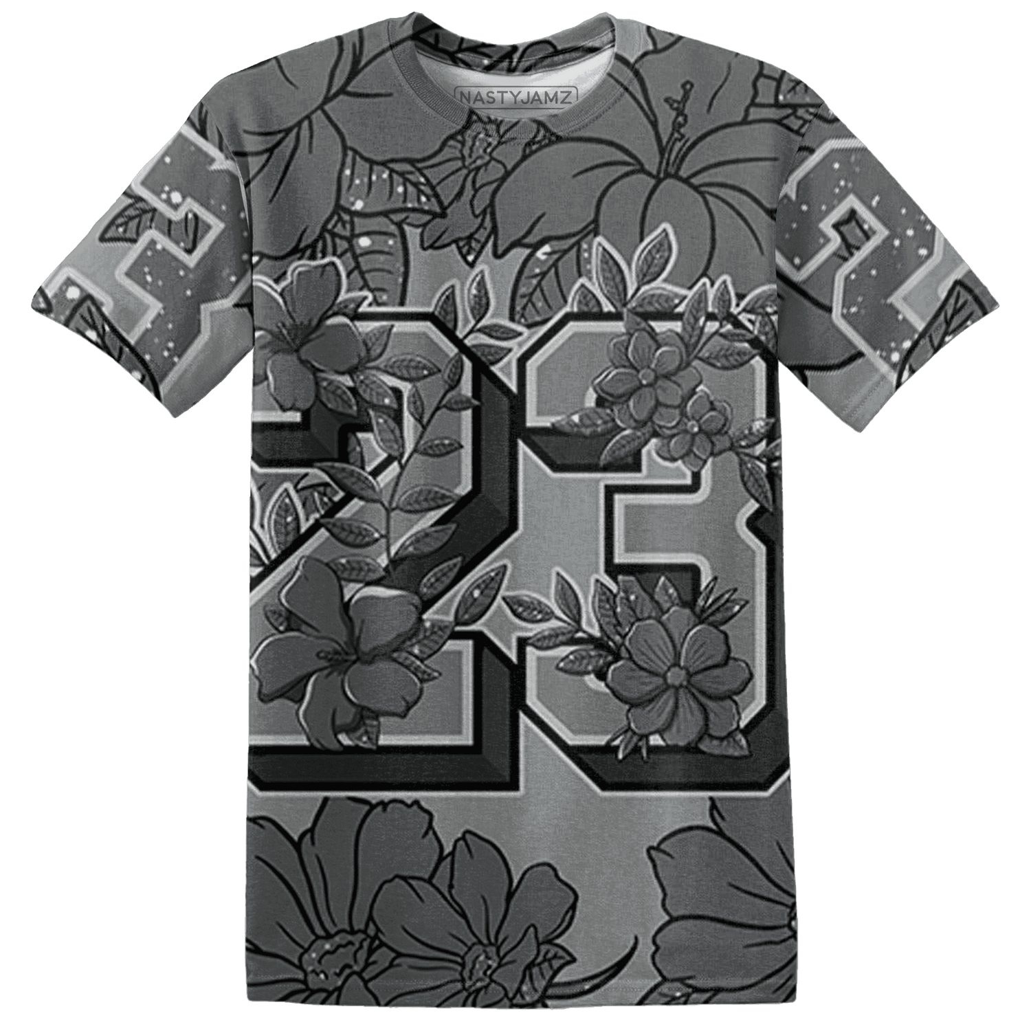 Paris Olympicsss 4s T Shirt Match 23 Floral 3D All-Over Print Flower - NastyJamz