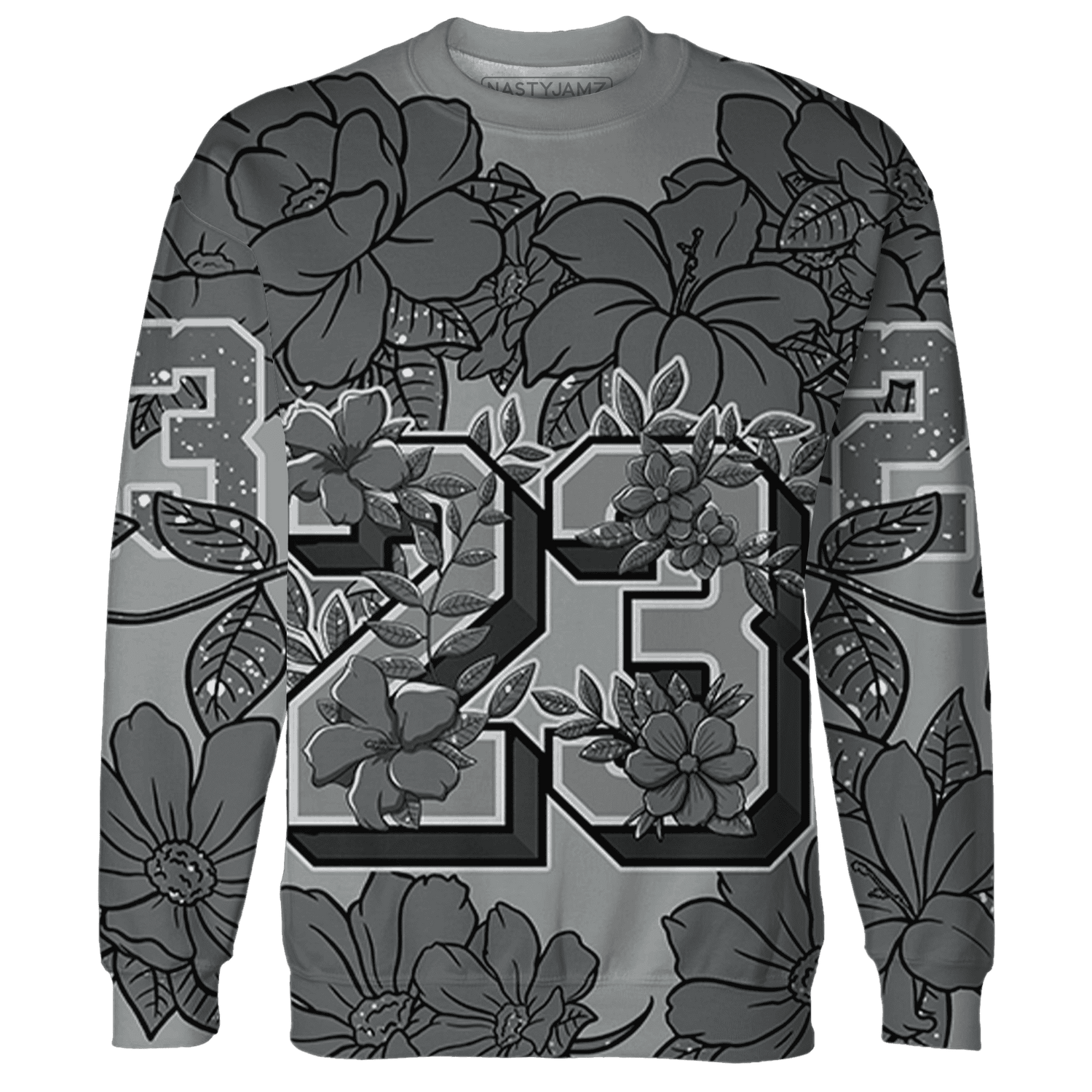 Paris Olympicsss 4s Sweatshirt Match 23 Floral 3D All-Over Print Flower - NastyJamz
