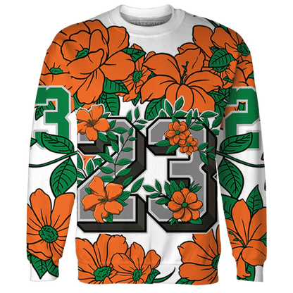 MAM Hurricanes 5s Sweatshirt Match 23 Floral 3D All-Over Print Flower - NastyJamz