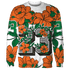 MAM Hurricanes 5s Sweatshirt Match 23 Floral 3D All-Over Print Flower - NastyJamz