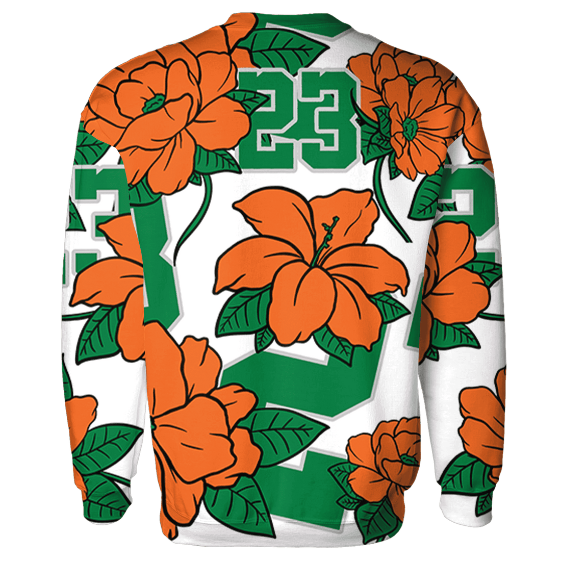 MAM Hurricanes 5s Sweatshirt Match 23 Floral 3D All-Over Print Flower - NastyJamz