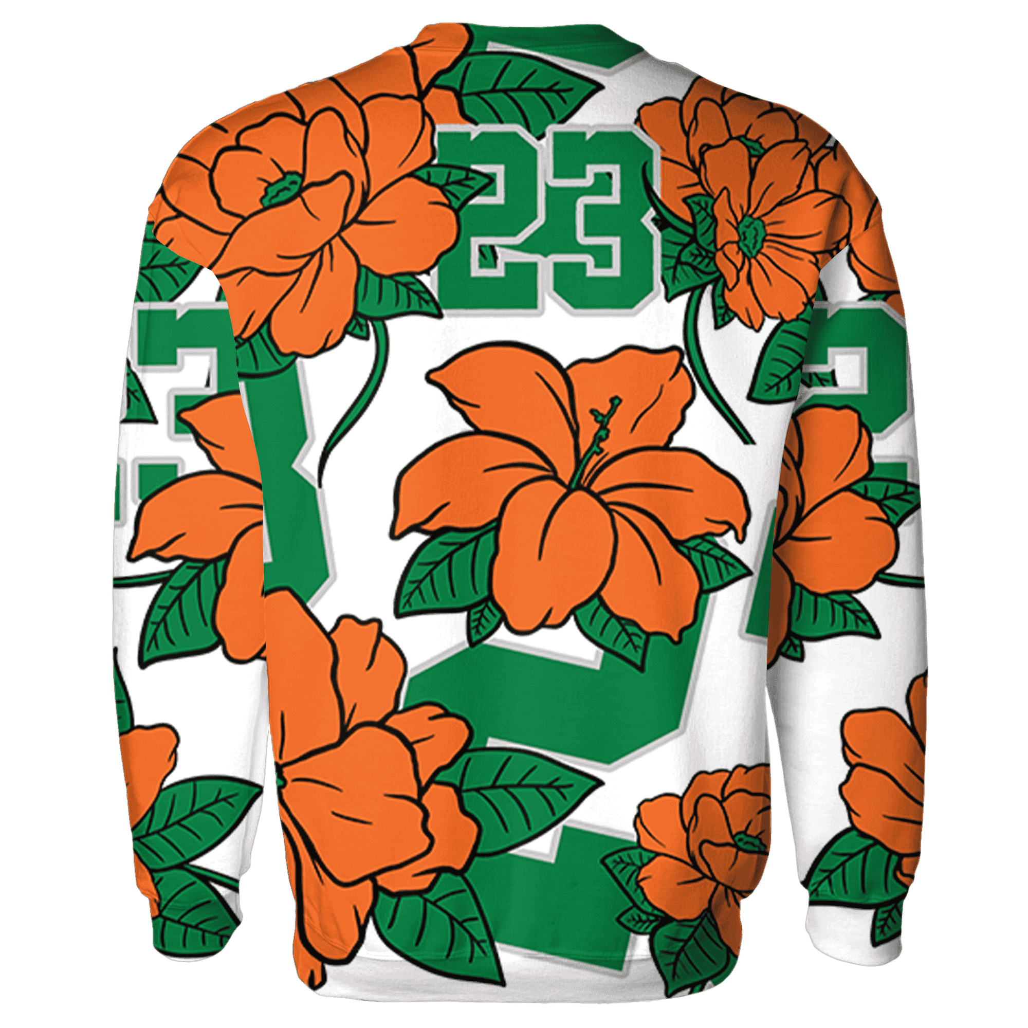 MAM Hurricanes 5s Sweatshirt Match 23 Floral 3D All-Over Print Flower - NastyJamz