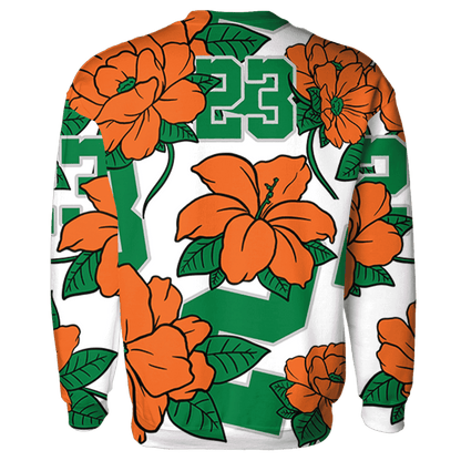 MAM Hurricanes 5s Sweatshirt Match 23 Floral 3D All-Over Print Flower - NastyJamz