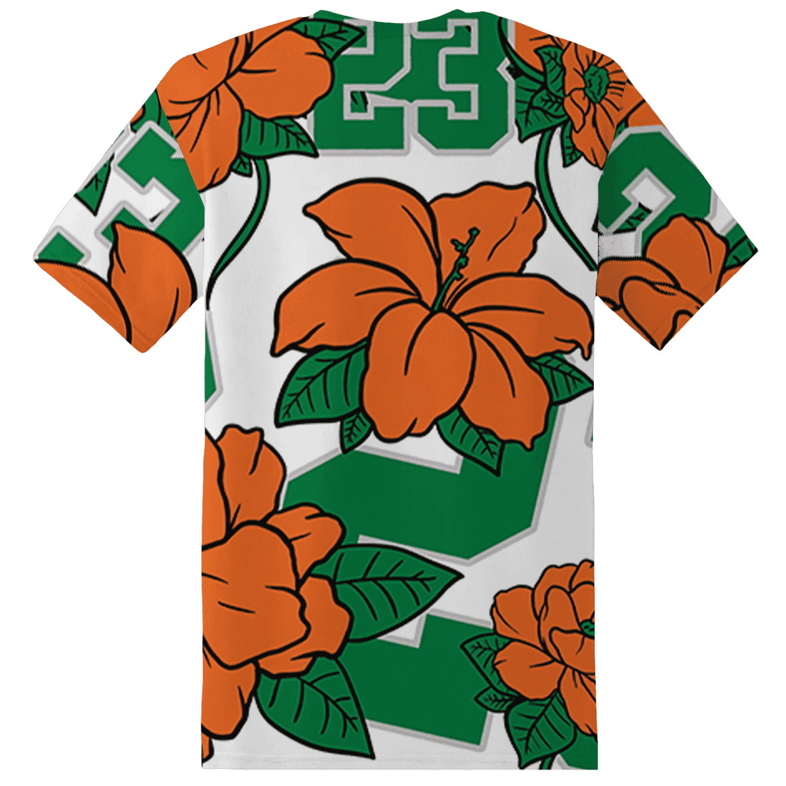 MAM Hurricanes 5s T Shirt Match 23 Floral 3D All-Over Print Flower - NastyJamz