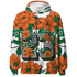 MAM Hurricanes 5s Hoodie Match 23 Floral 3D All-Over Print Flower - NastyJamz