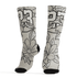 AJ 5 SE Sail Socks Match 23 Floral 3D All-Over Print Flower - NastyJamz