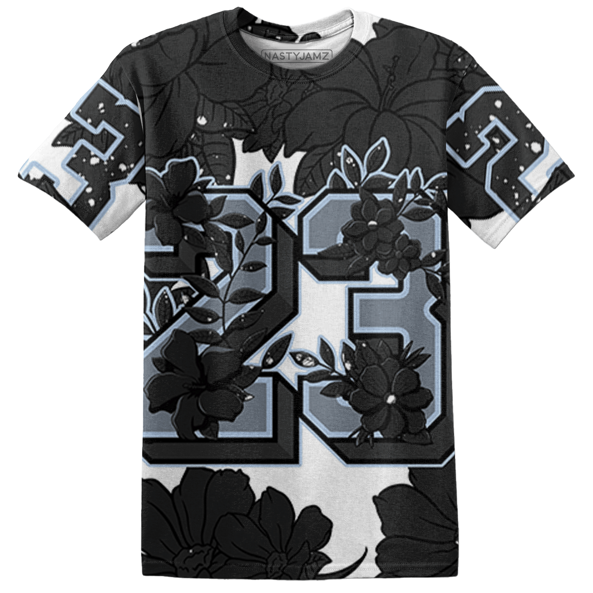Reverse Oreo 6s T Shirt Match 23 Floral 3D All-Over Print Flower - NastyJamz