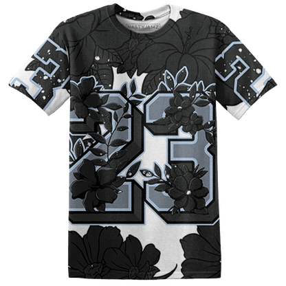 Reverse Oreo 6s T Shirt Match 23 Floral 3D All-Over Print Flower - NastyJamz