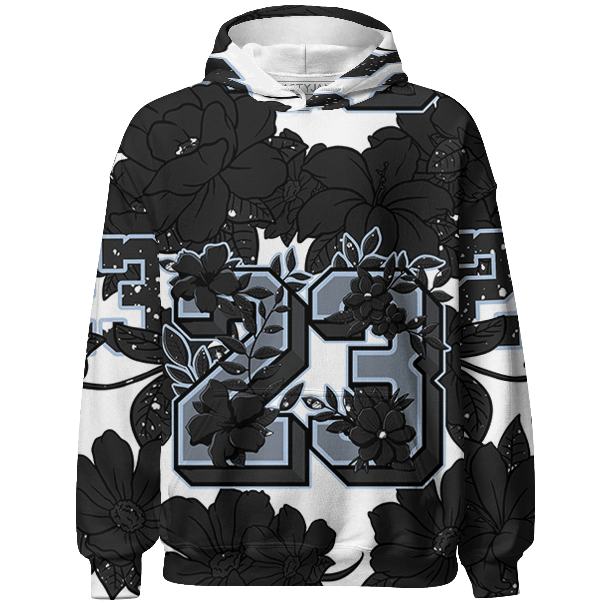Reverse Oreo 6s Hoodie Match 23 Floral 3D All-Over Print Flower - NastyJamz