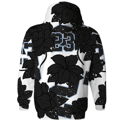 Reverse Oreo 6s Hoodie Match 23 Floral 3D All-Over Print Flower - NastyJamz