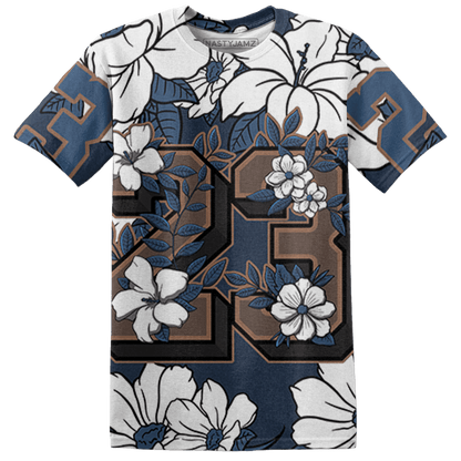 AM 1 86 Jackie RBS T Shirt Match 23 Floral 3D All-Over Print Flower - NastyJamz