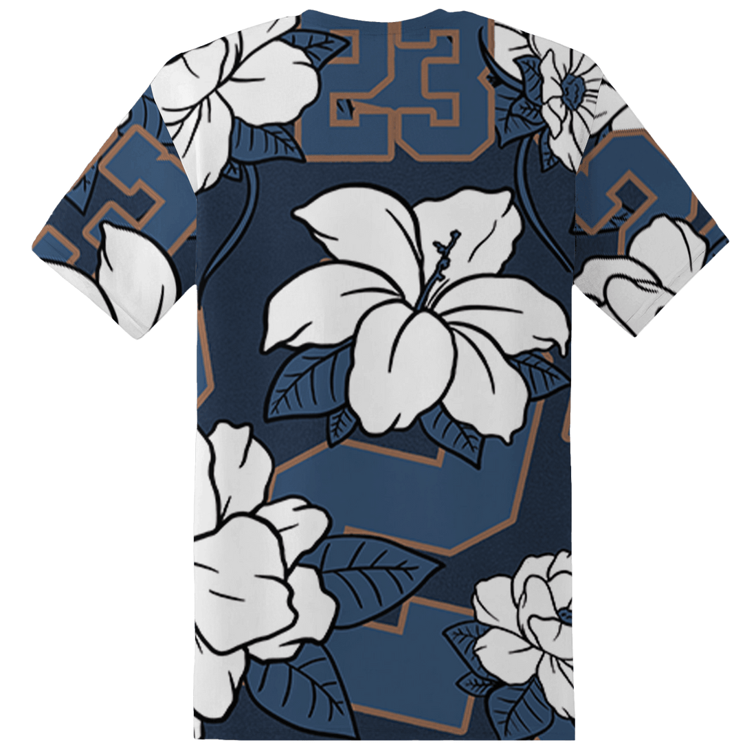 AM 1 86 Jackie RBS T Shirt Match 23 Floral 3D All-Over Print Flower - NastyJamz