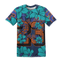 AM-Plus-Drift-Midnight-Navy-Total-Orange-Dusty-Cactus-T-Shirt-Match-23-Floral-3D-Flower